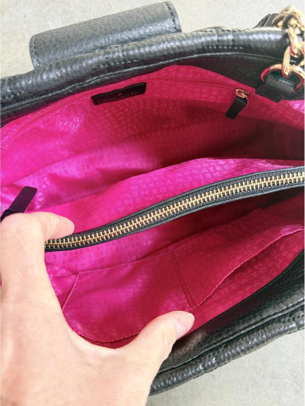 Kate Spade Black Quilted Leather Shoulder Bag - Picture 8 of 9